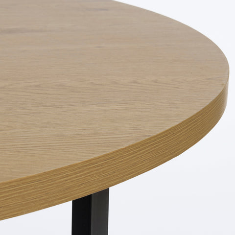 Table de salle à manger Lugo aspect chêne Ø120 CM