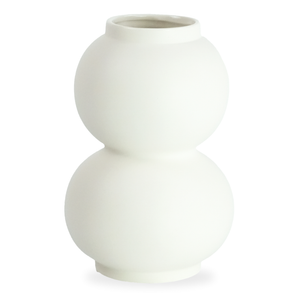 Becca vase en céramique blanche en forme de bulles 21 cm