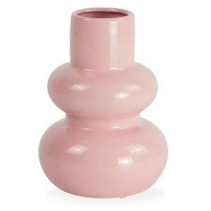 Bliss vase en céramique rose 19,5 cm