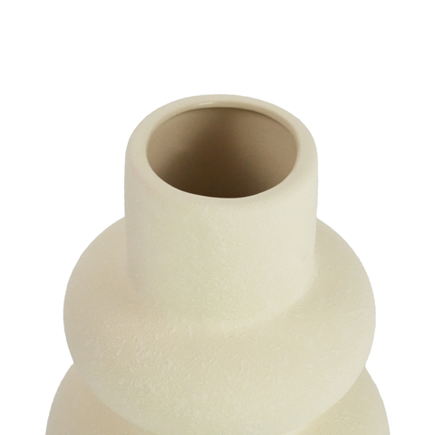 Bliss vase en céramique sable 19,5 cm