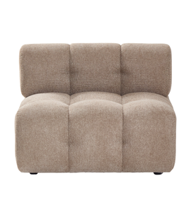 Lilie - Module central couleur sable - L : 95 x P : 95 x H : 64 cm