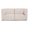 Emilia canapé modulaire en beige 2 modules L : 158 x P : 79 x H : 72 cm