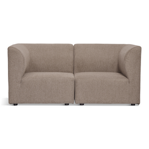 Emilia canapé modulaire en sable 2 modules L : 158 x P : 79 x H : 72 cm