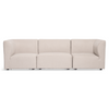 Emilia canapé modulaire en beige avec 3 modules L : 243 x P : 79 cm x H : 72 cm