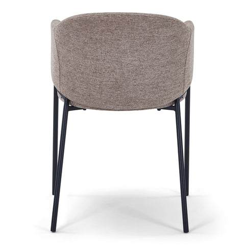 Carolina Chaise de salle à manger en textile sable
