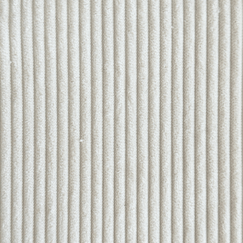 Marco - Échantillon de tissu en velours blanc cassé