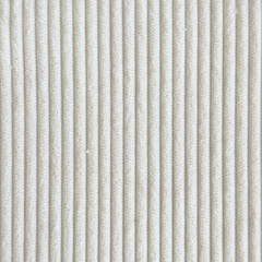 Marco - Échantillon de tissu en velours blanc cassé