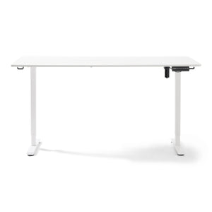Table Damian réglable en hauteur 160x80 cm en blanc