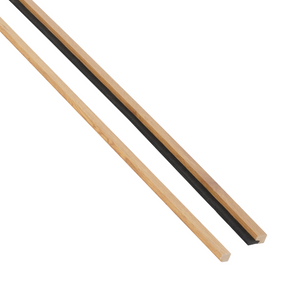 Listes de finition pour panneaux acoustiques en placage chêne 3000×45×18 mm – droite & gauche (2 pièces)