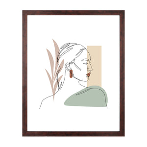 Lea - Cadre photo 40x50 cm en bois fumé
