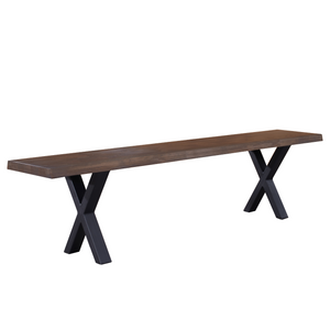 Susan - Banc de salle à manger en chêne fumé