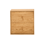 Rumi Etagère murale avec tiroirs 33x20x33 cm chêne incl. supports muraux