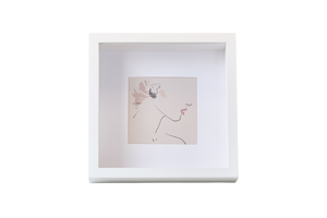 Cadre photo profond Salma blanc 25x25 cm