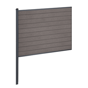 Finley - Module intermédiaire de clôture composite - H : 150 x L : 185 cm - Marron