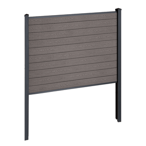 Finley - Module de départ pour clôture composite - H : 150 x L : 185 cm - Marron