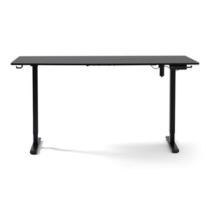 Table réglable en hauteur Damian 160x80 cm en noir