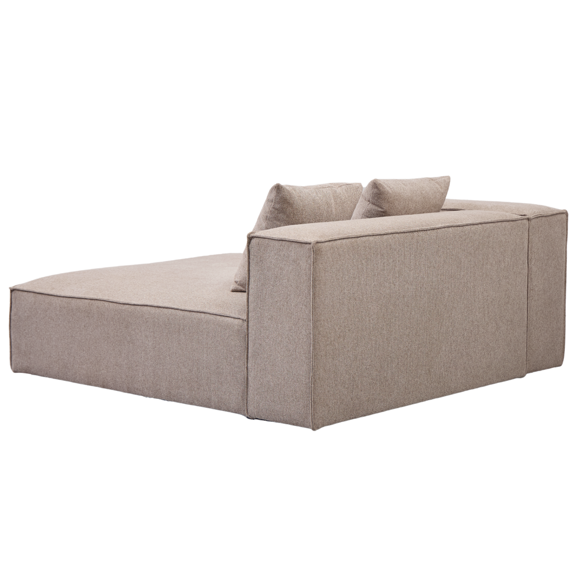 Hailey module chaiselong gauche en sable L : 147 x P : 148 x H : 65 cm ...
